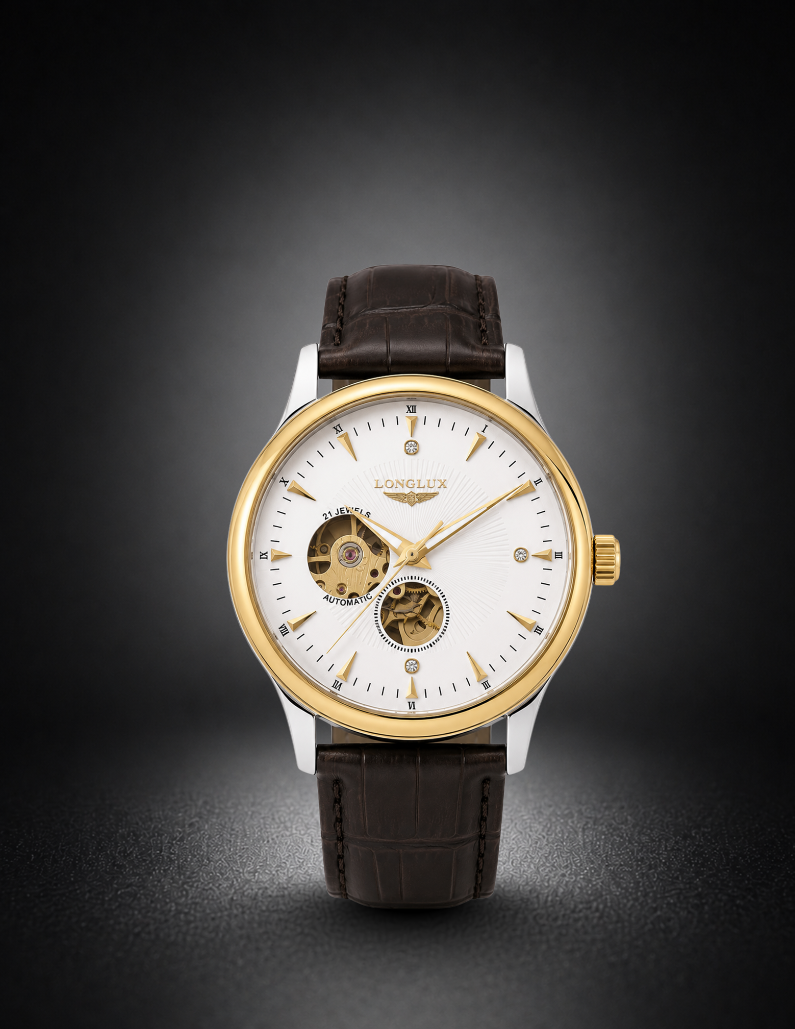 Dornel Luxury Leather | Gold & White