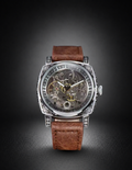 Retro Square L8071  | Brown & Silver
