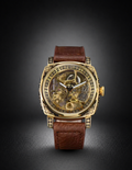 Retro Square L8071  | Gold & Brown