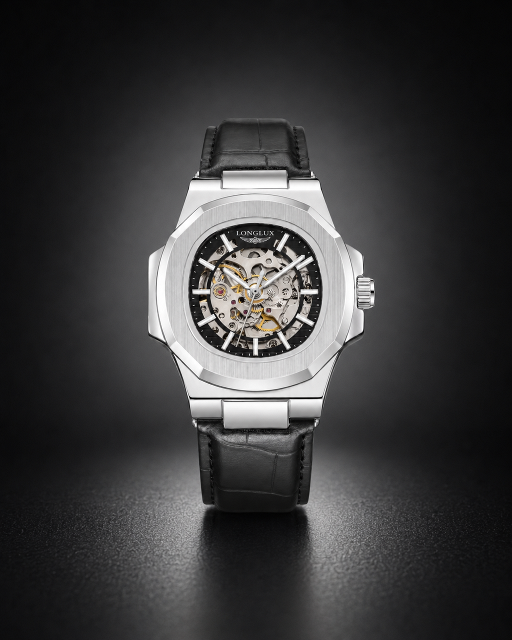 Skeleton Leather | Black & Silver