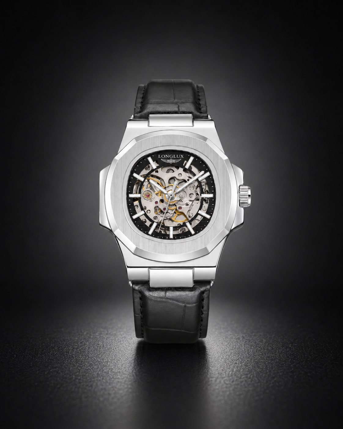 Skeleton Leather | Black & Silver