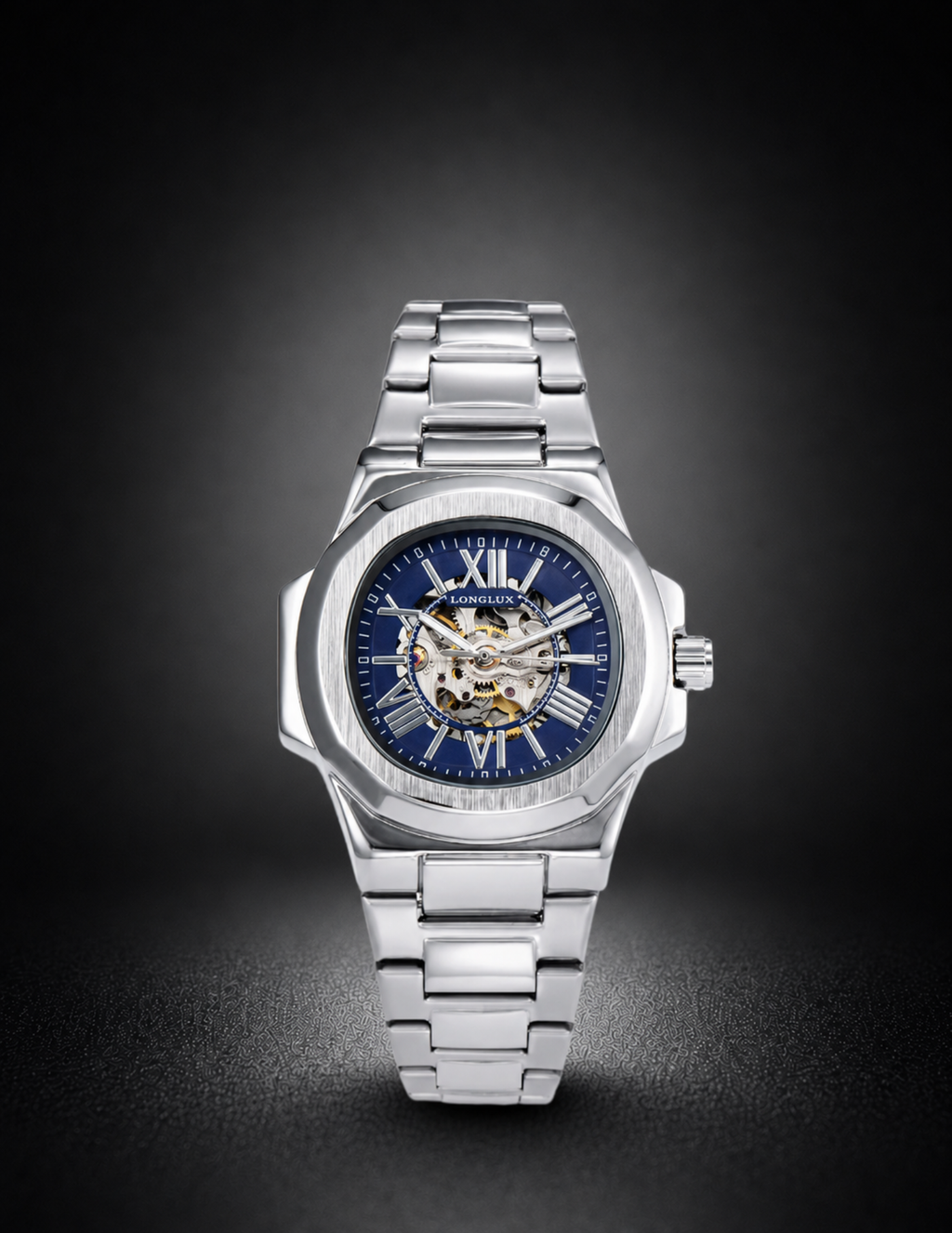 Automatic Roman | Silver & Blue
