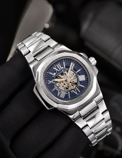 Automatic Roman | Silver & Blue