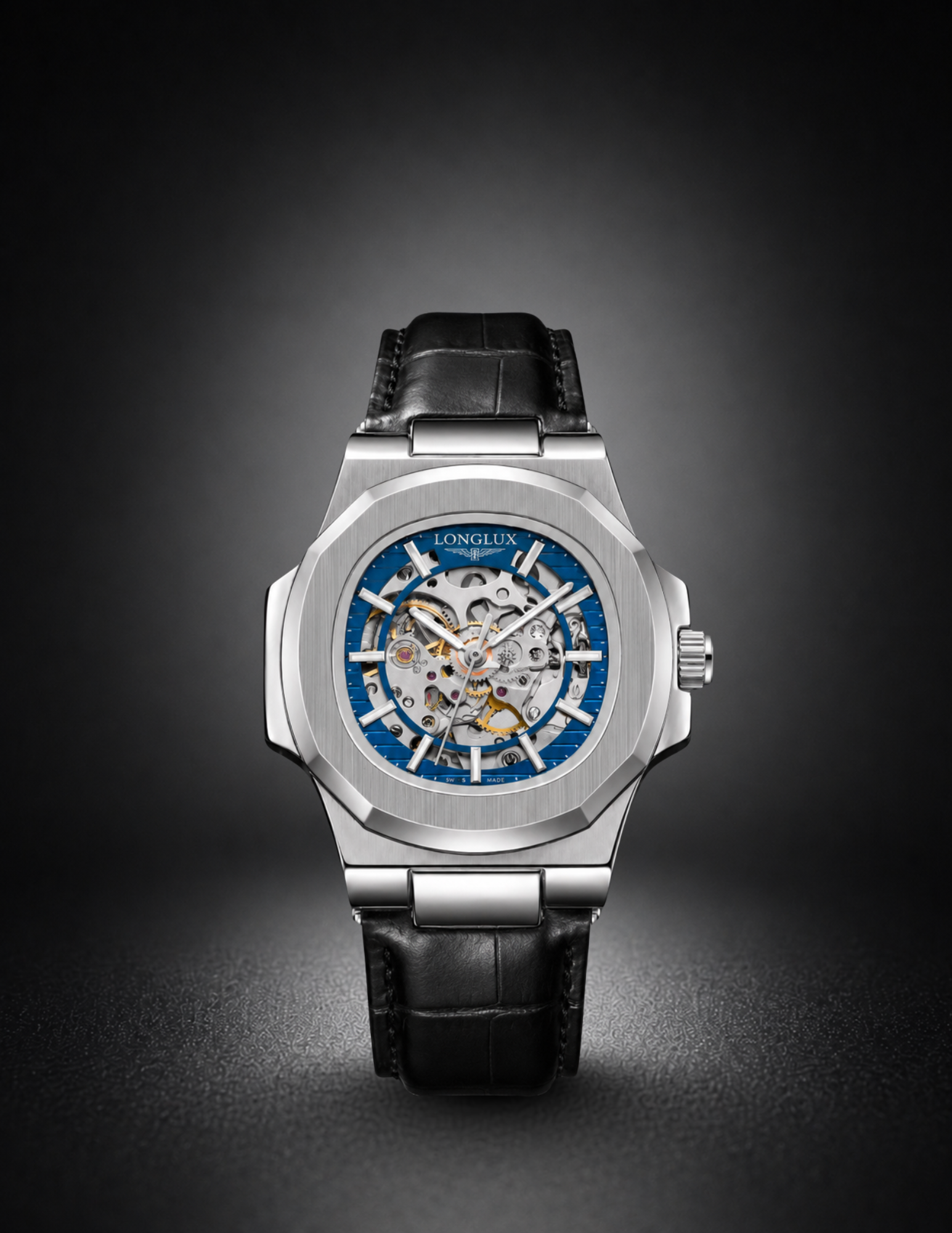 Skeleton Leather | Silver & Blue